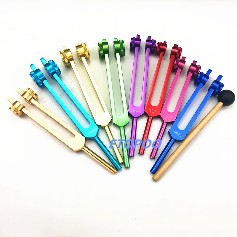 8 цветов индийская чакра Тюнер вилка корень 194,18 Гц сердце 136,1 Гц душа цель 272,20 Гц Корона 172,06 Гц