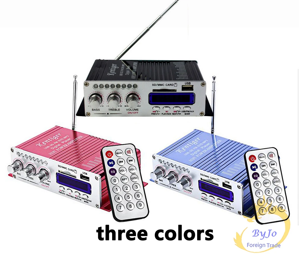 Hi Fi HY502 аудио усилитель мощности USB MP3 DVD CD FM SD цифровой плеер для мотоцикла авто