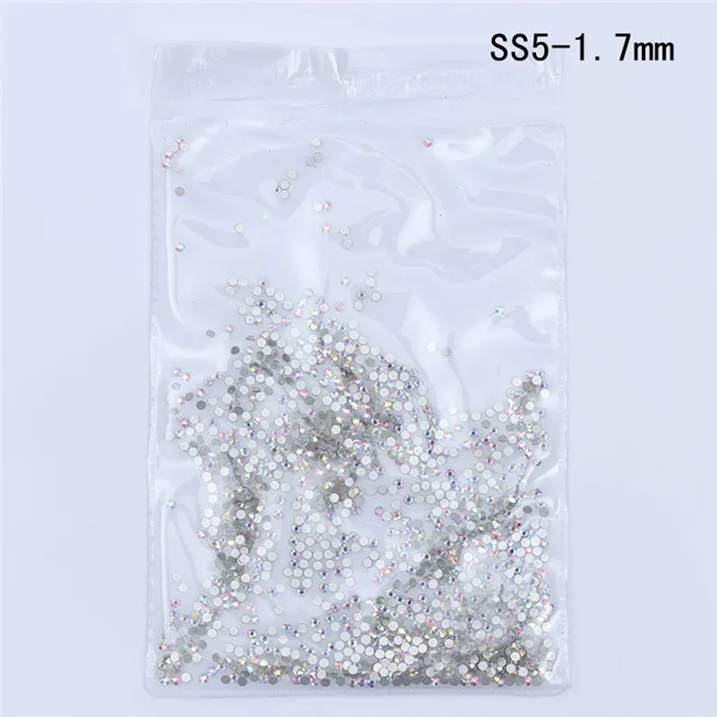ss5-1440pcs Смешанные Красочные акриловые стразы 20/300/1440/2000 шт плоской задней крышки разноцветные стразы для украшения ногтей, украшения для обуви - Цвет: ss5-1440pcs