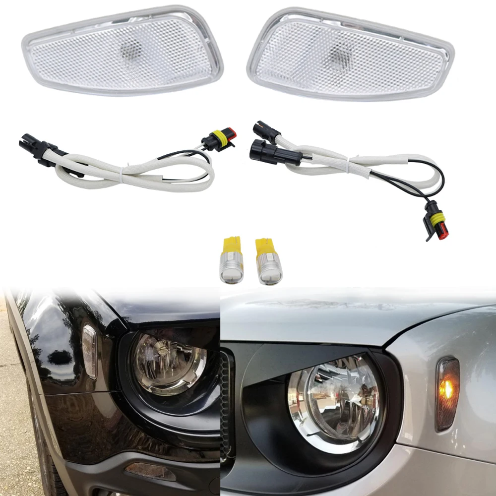 Signal Light For Jeep Renegade 2015 2016 2019 Led Side Turn Signals for Accessories Lamp Cover | Автомобили и мотоциклы