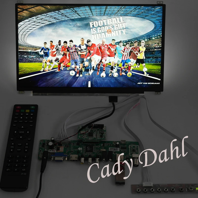 HDMI CVBS РФ USB VGA Аудио Видео PC компьютер Мониторы v59 плате контроллера + IPS n156hce eaa eba