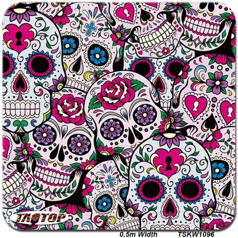 Голографическая виниловая гидрографическая пленка iTAATOP для перекачки черепа