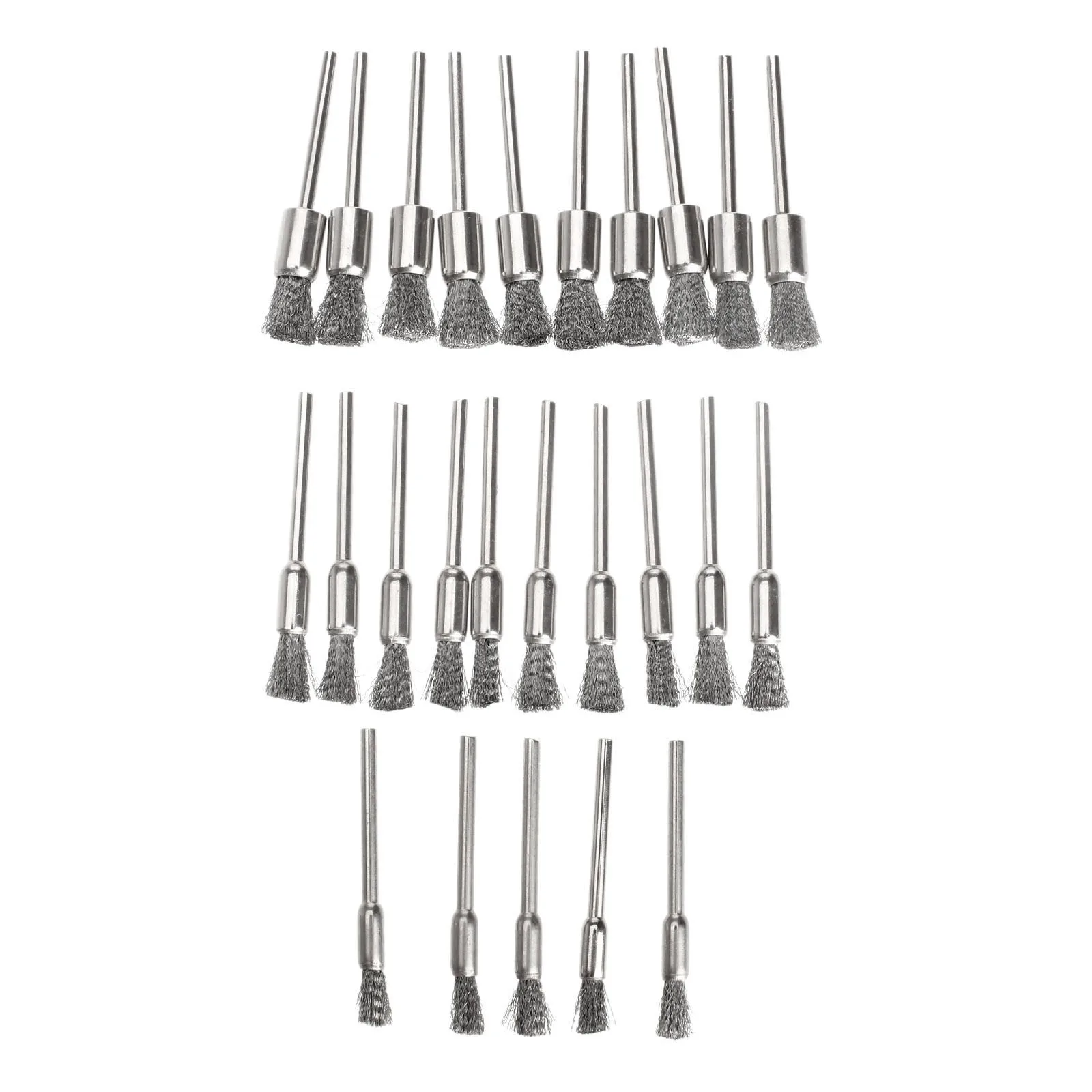 25 шт. Dremel аксессуары Сталь щетки колеса провода роторные инструменты Burr