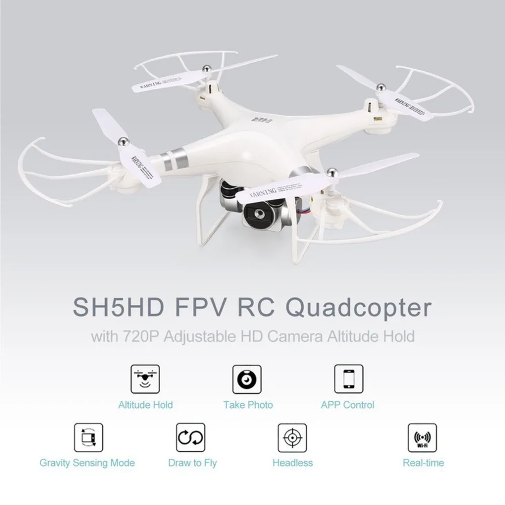 SH5HD FPV Дрон RC Квадрокоптер с 1080 P/720 P Регулируемый широкий угол Wifi HD камера живое
