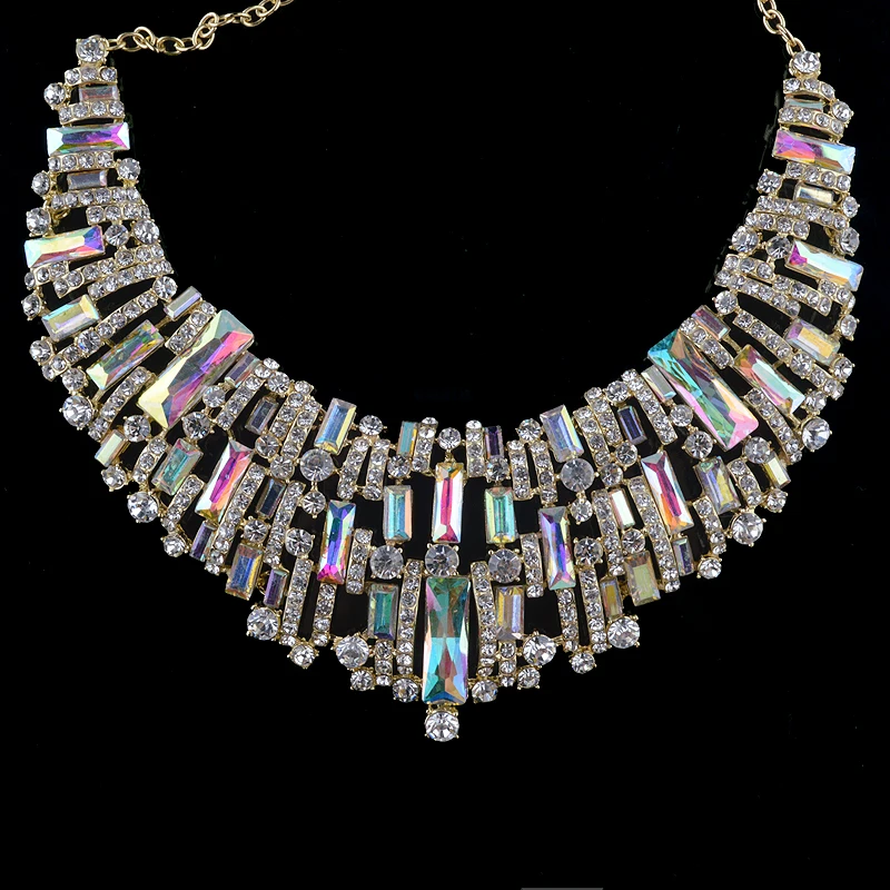 Модные свадебные ювелирные наборы стразы австрийские кристаллы бриллиантовые