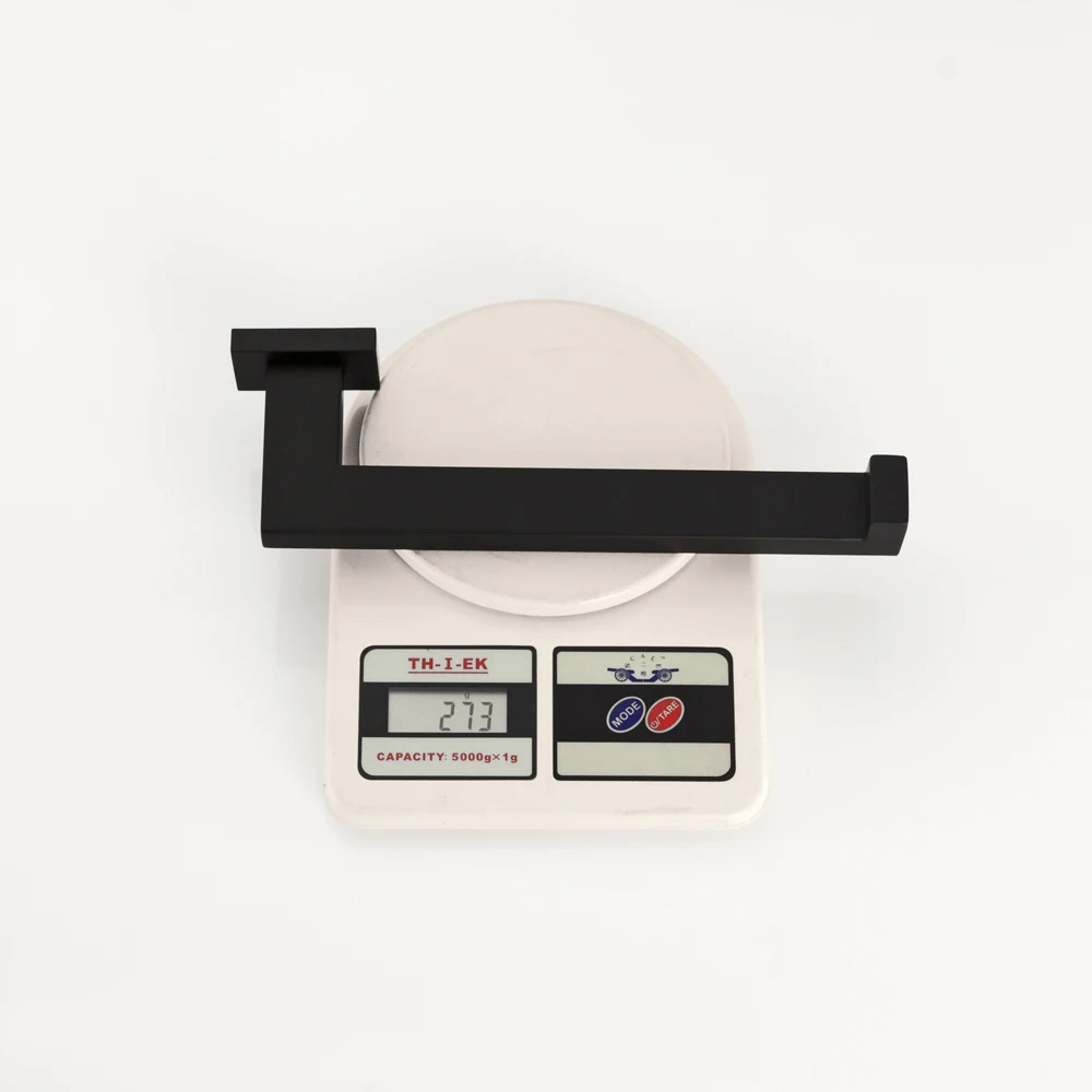 

Stainless Steel Square Single Towel Bar Matte black Towel Ring Holder Black Matte Wall Mounted Towel Ring Bathroom Accessories