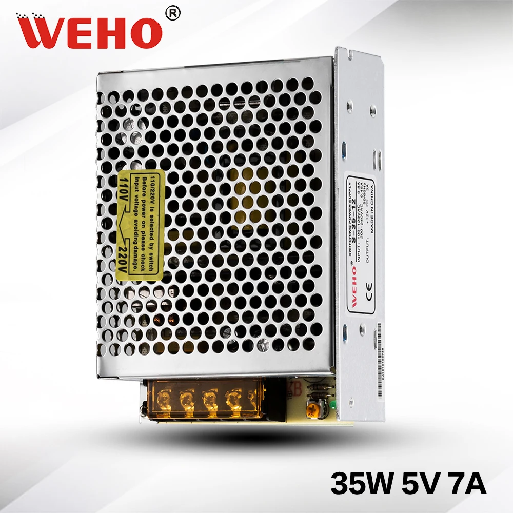 (S 35 5) Вт блок питания с одним выходом 5 В импульсный источник 7A питания|switch