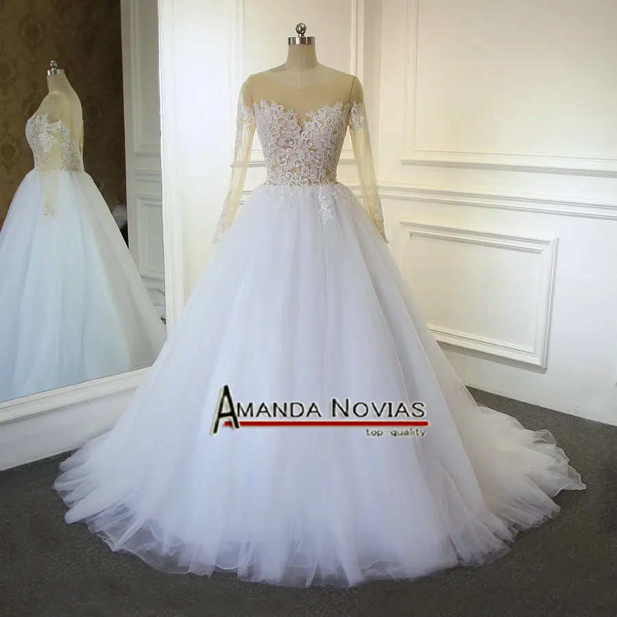 Новинка 2019 кружевной топ Аманда новиас простое Тюлевое свадебное платье А