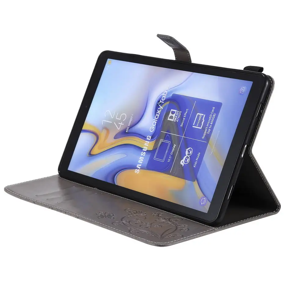 Чехол-книжка с 3d-бабочкой для Samsung Galaxy Tab A A2 2018 10 5 &quotT590 T595 T597 SM-T590 чехол планшета +