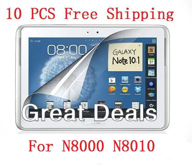 

Прозрачная защитная пленка для Samsung Galaxy Note 10,1 N8000 N8010, 10 шт.