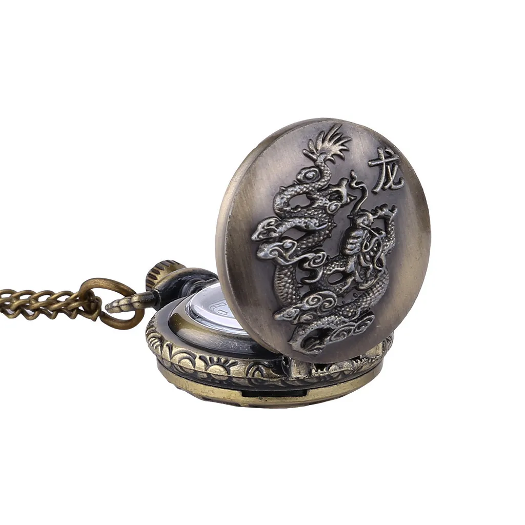 Карманные часы для мужчин и женщин Ретро кварцевые с подвесным столом памятным