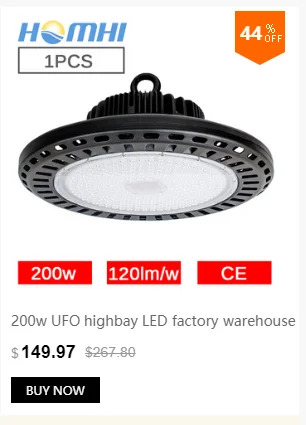 Гараж освещение 100 Вт светодио дный Led НЛО high bay Мощные огни taller строительство лампы промышленных свет для работы 110 V 220 V Алюминий