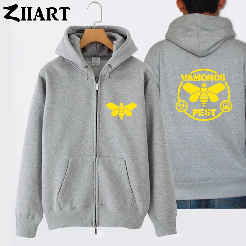 Vamonos Pest bee Breaking Bad Golden Moth одежда для пары женские хлопковые пальто на молнии с