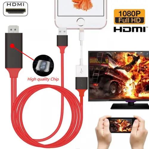 HDMI Mirroring Smart Cable HDTV AV Phone to TV Adapter для iPhone/iPad/Android | Электроника