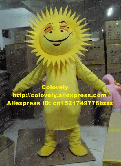 Маскарадный костюм папа умное желтое солнце маскарадный Mascotte Sunshine для взрослых с