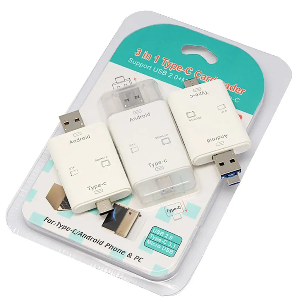 Type C для SD/TF OTG многофункциональный мобильный телефон Интеллектуальный USB3.1 3 в 1