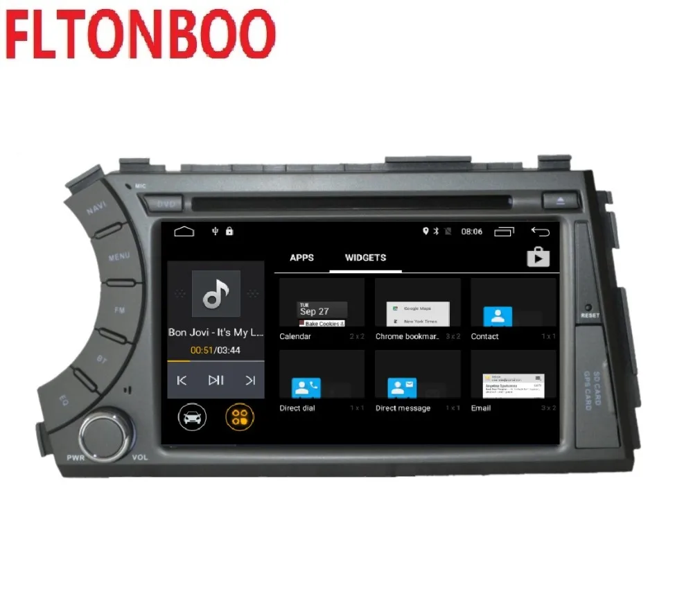 7 дюймовый Android 9 для ssangyong Kyron Actyon 2din автомобильный dvd gps wifi радио bluetooth руль