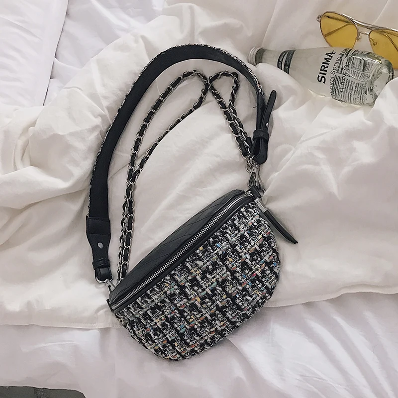 Lingge решетки сплайсинга шерстяные Fashion Сеть кошелек женская сумка Повседневная