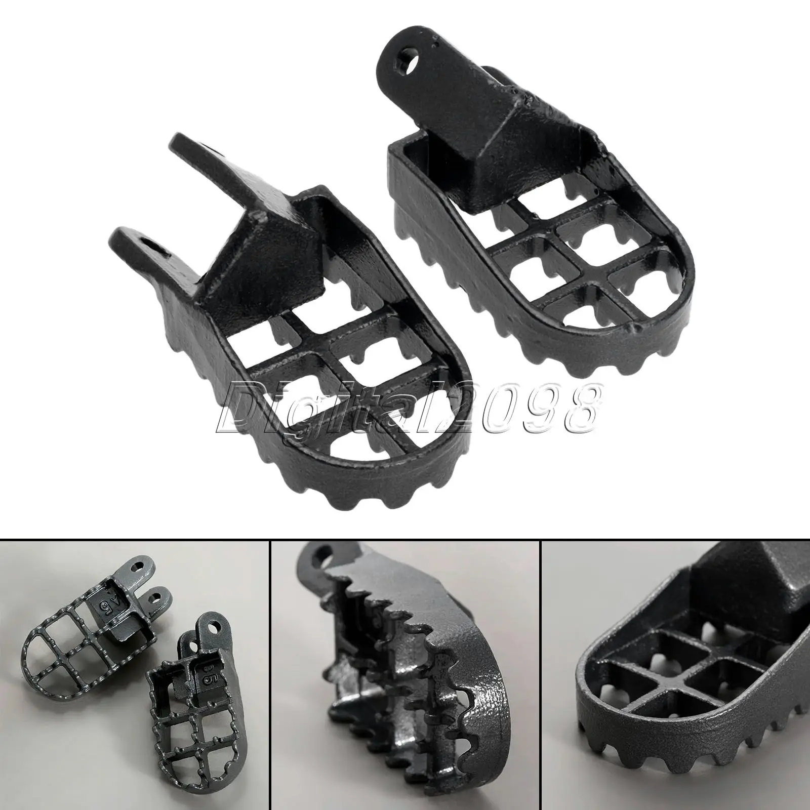 2X подножки мотоцикла для мотокросса Dirt Bike Footrests MX L & R Honda 456 CR80 XR250/400 XR350R XR600R XR650L