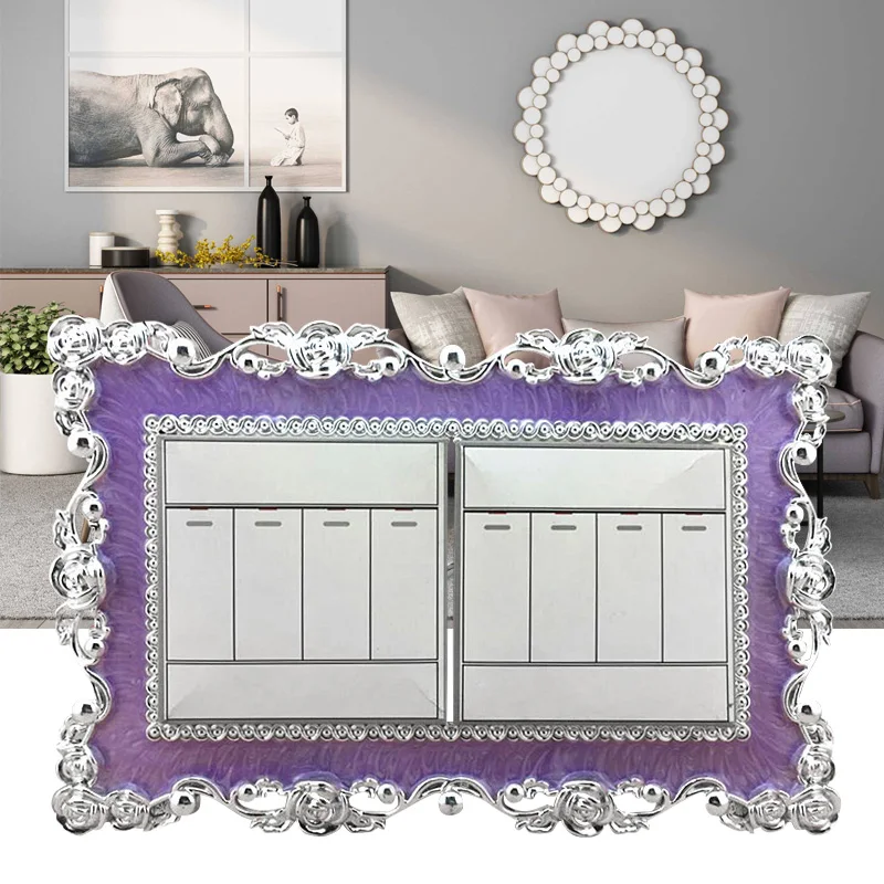 Полимерная двойная подсветка фоторозетка накладка на палец панель декор