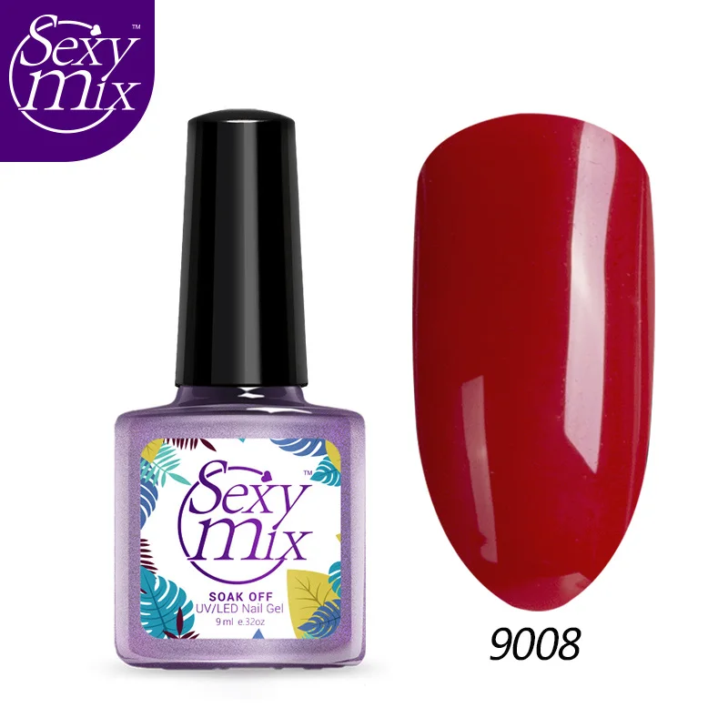Sexymix красного цвета серии гель для ногтей ногти с uv фильтром Гибридный