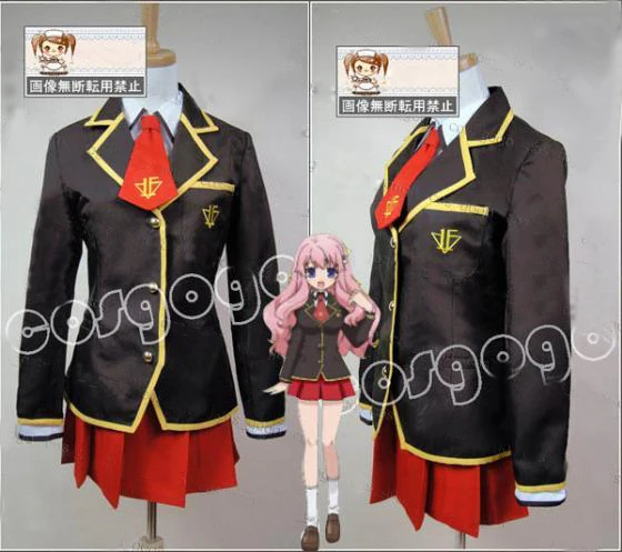 Baka to Test Shoukanjuu школьная маскарадная форма для Хэллоуин Косплей Костюм Бесплатная