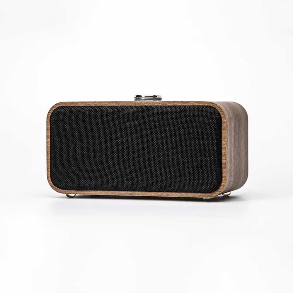 Портативный деревянный беспроводной Bluetooth динамик винтажный FM радио TF карта