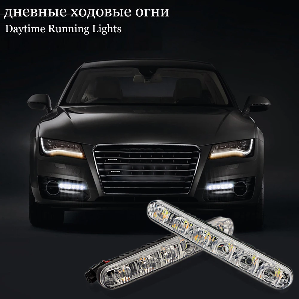 12V Ultra Bright White COB Fog Lamp LED Car Daytime Running Lights For VW Volkswagen Passat B8 B6 B7 B5.5 Golf 4 7 Styling | Автомобили и