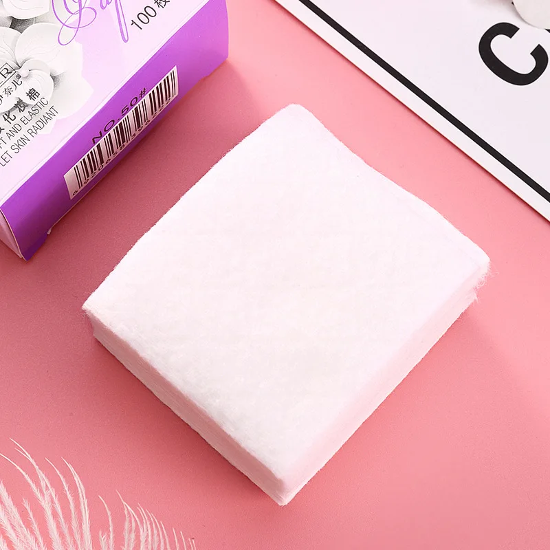 100-piece Boxed Ultra-thin Cotton Pad Soft and Water-saving Non-woven Remover |