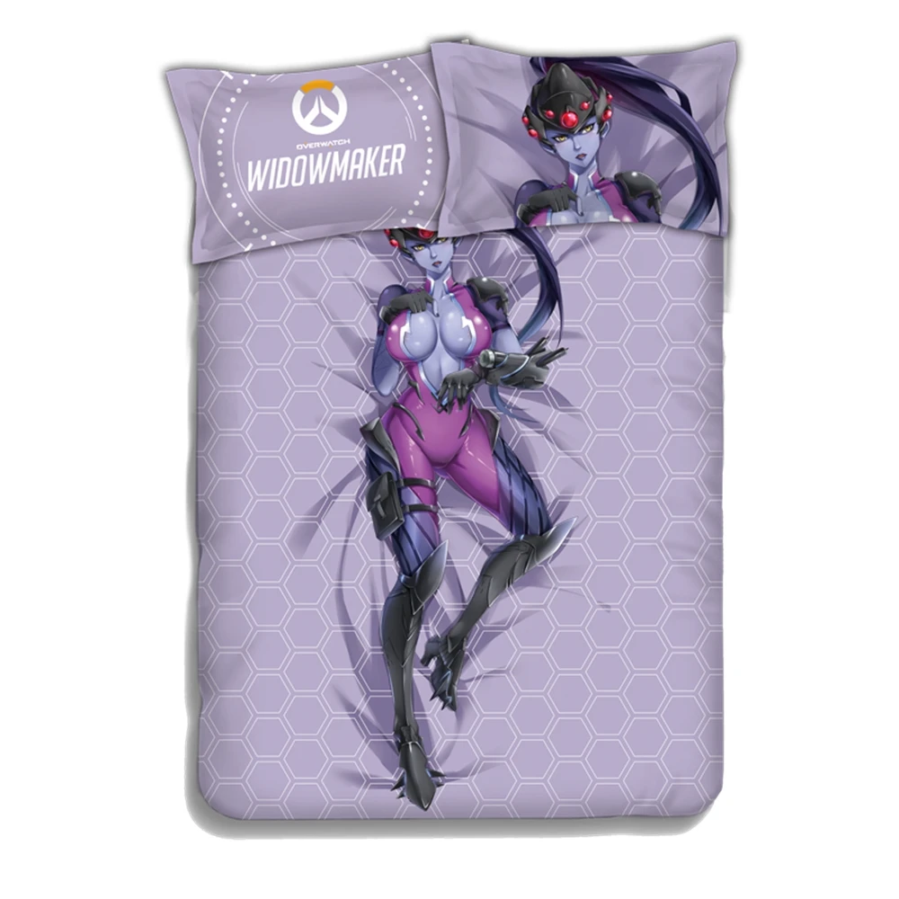 Комплект постельного белья аниме JK Game OW Widowmaker Amelie Lacroix из 4 предметов|Реквизит для