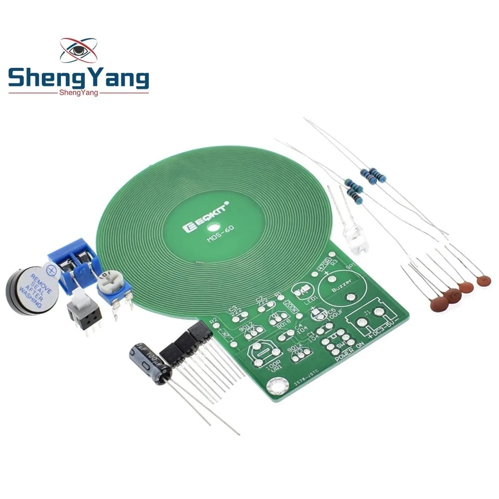 DIY Kit детектор металла Комплект Электронный комплект DC 3 V-5 V 60 мм Бесконтактный Сенсор модуль DIY электронные детали детектор металла