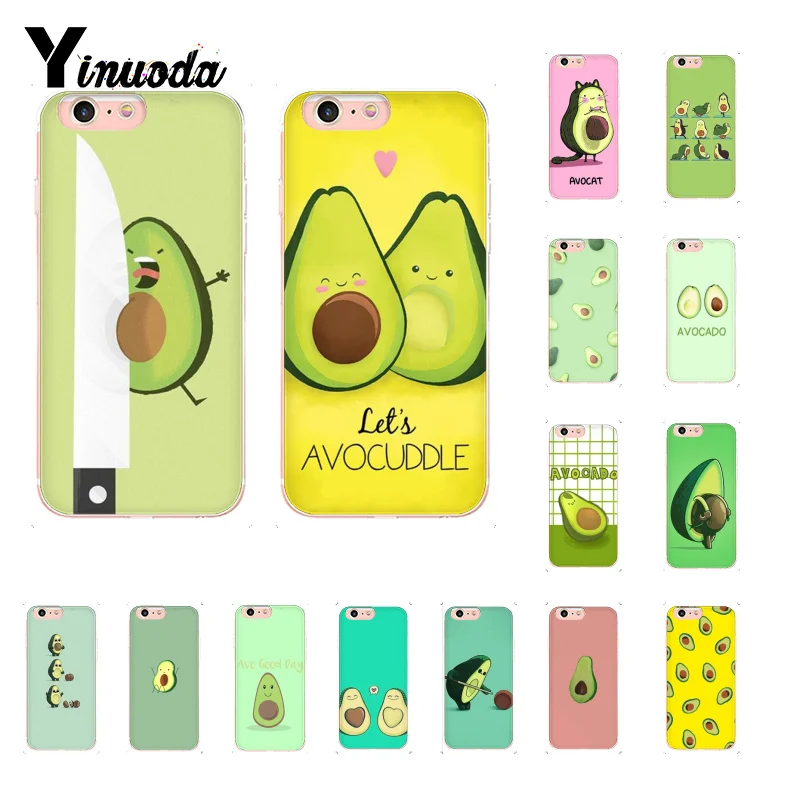 

Yinuoda avocado aesthetic cute fashion pattern Phone Case for iPhoneX XSMAX 6 6s 7 7plus 8 8Plus 5S SE XR 10 11 11pro 11promax