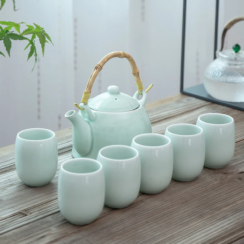 TANGPIN большой емкости celadon чайные сервизы фарфоровые чайник чайный китайский чайный набор кунг-фу посуда для напитков