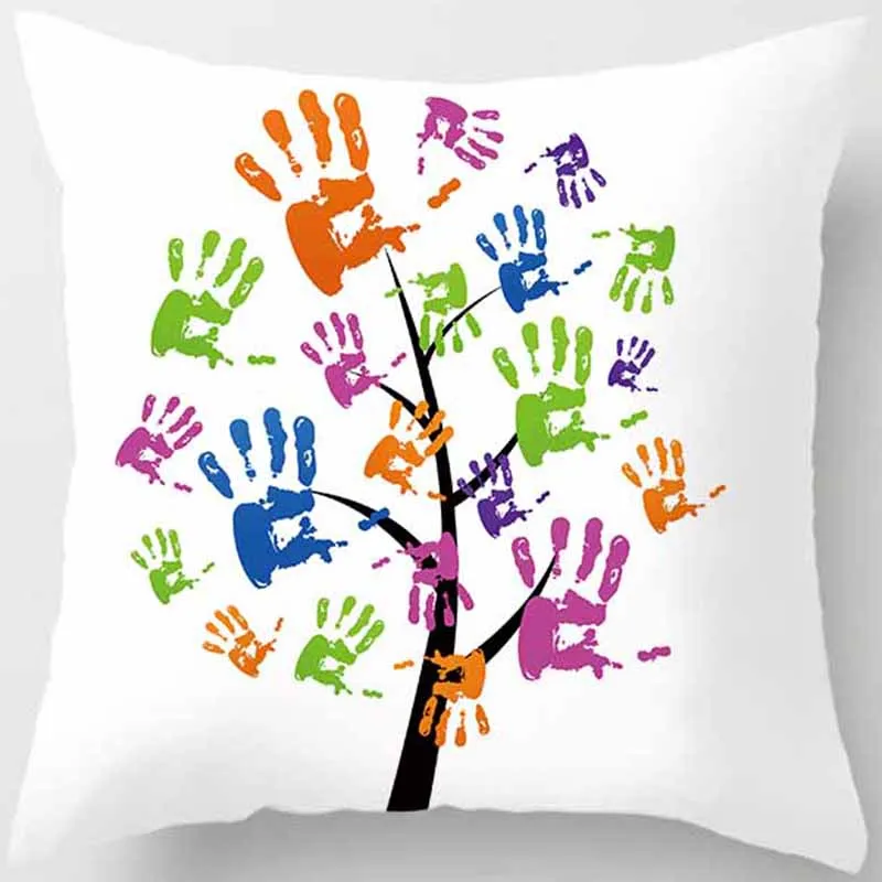 

Hot sale zebra trees pattern pillow case men women girls ladies square pillow cases throw pillow cover 45*45cm