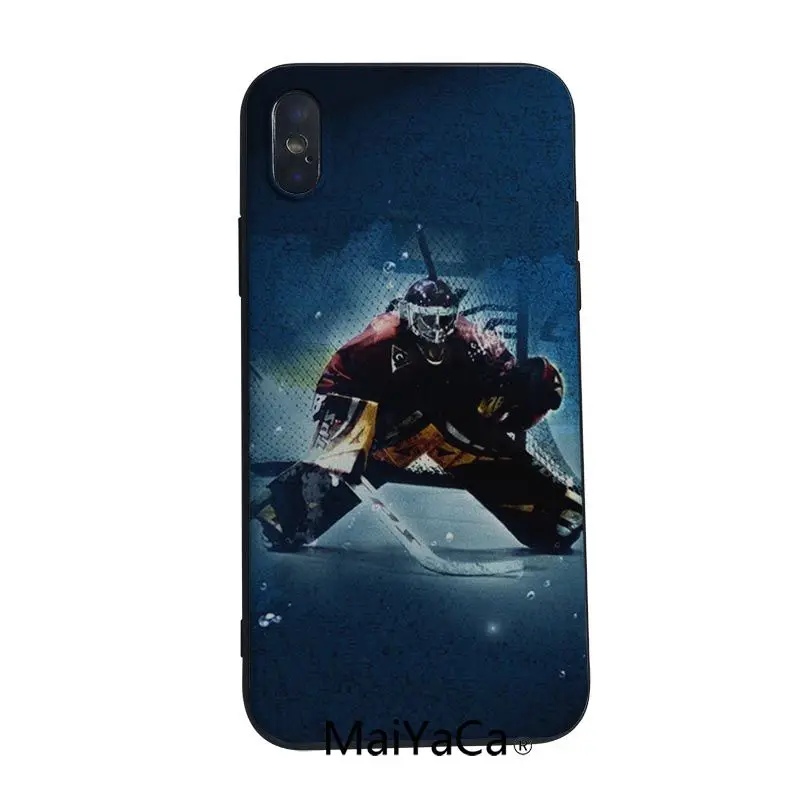 Спортивные хоккейные Чехлы MaiYaCa для мобильных телефонов чехлы iphone 5 5s SE 6s 6plus 7 8plus 8