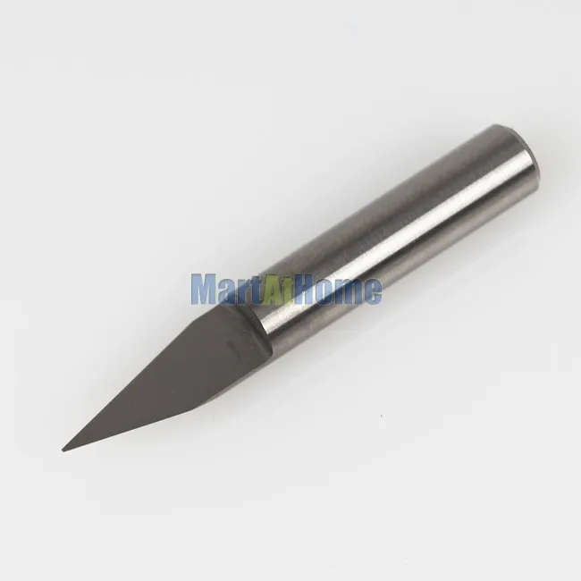 30 шт./лот карбид точность без заусенцев ЧПУ PCB гравировальные биты плоские