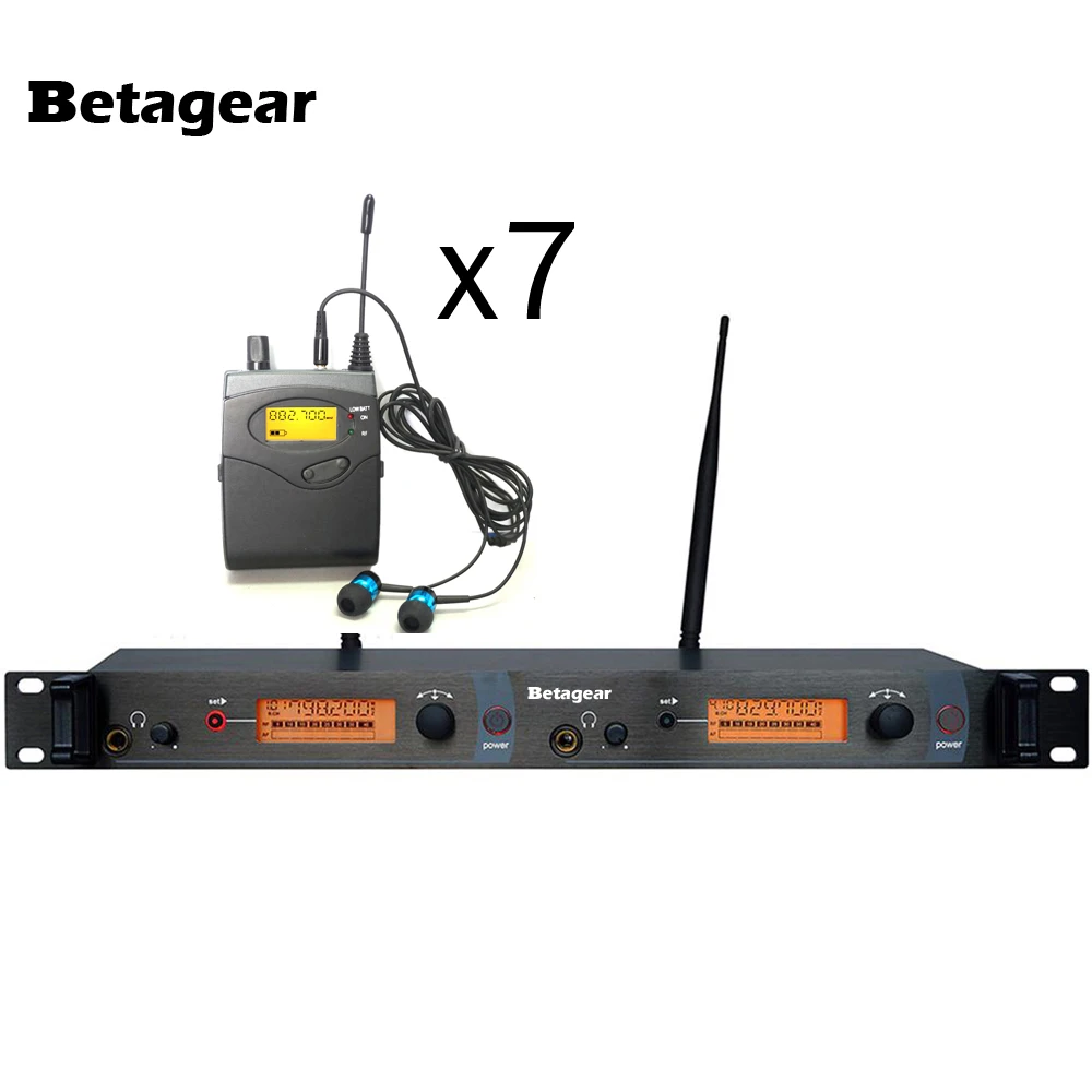 

Betagear SR2050 Wireless Monitor System UHF In-Ear Wireless Headphones Ear 7 Receivers dj sound system stage pro sound system