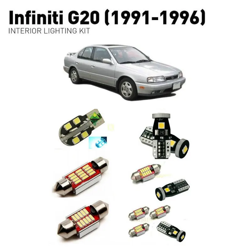 Светодиодные внутренние фары для Infiniti G20 1991 1996 11 шт. светодиодные автомобилей