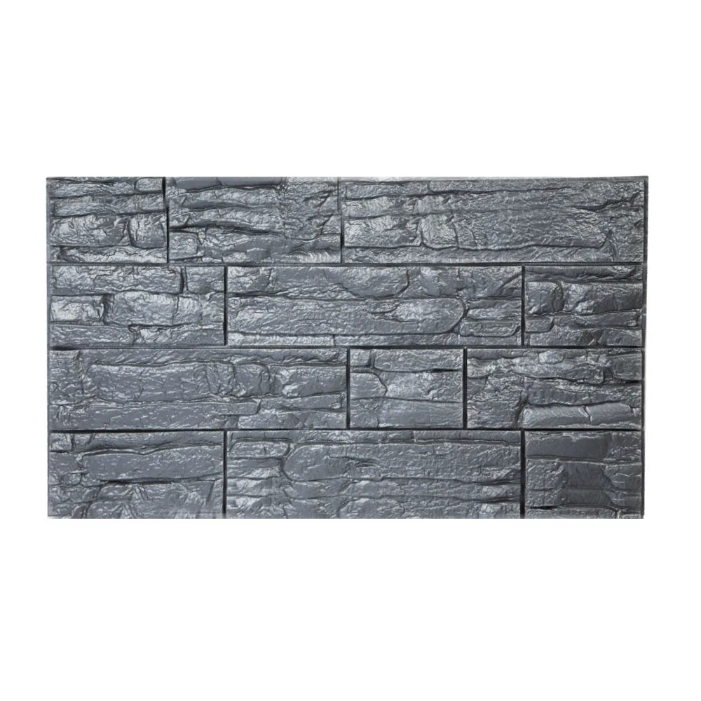 sliver gray 70*77*0,8 см 3D кирпичная ПЭ Пена наклейки на стену панели комнаты наклейка каменное украшение рельефная гостиная детская безопасная спальня домашний декор - Цвет: sliver gray