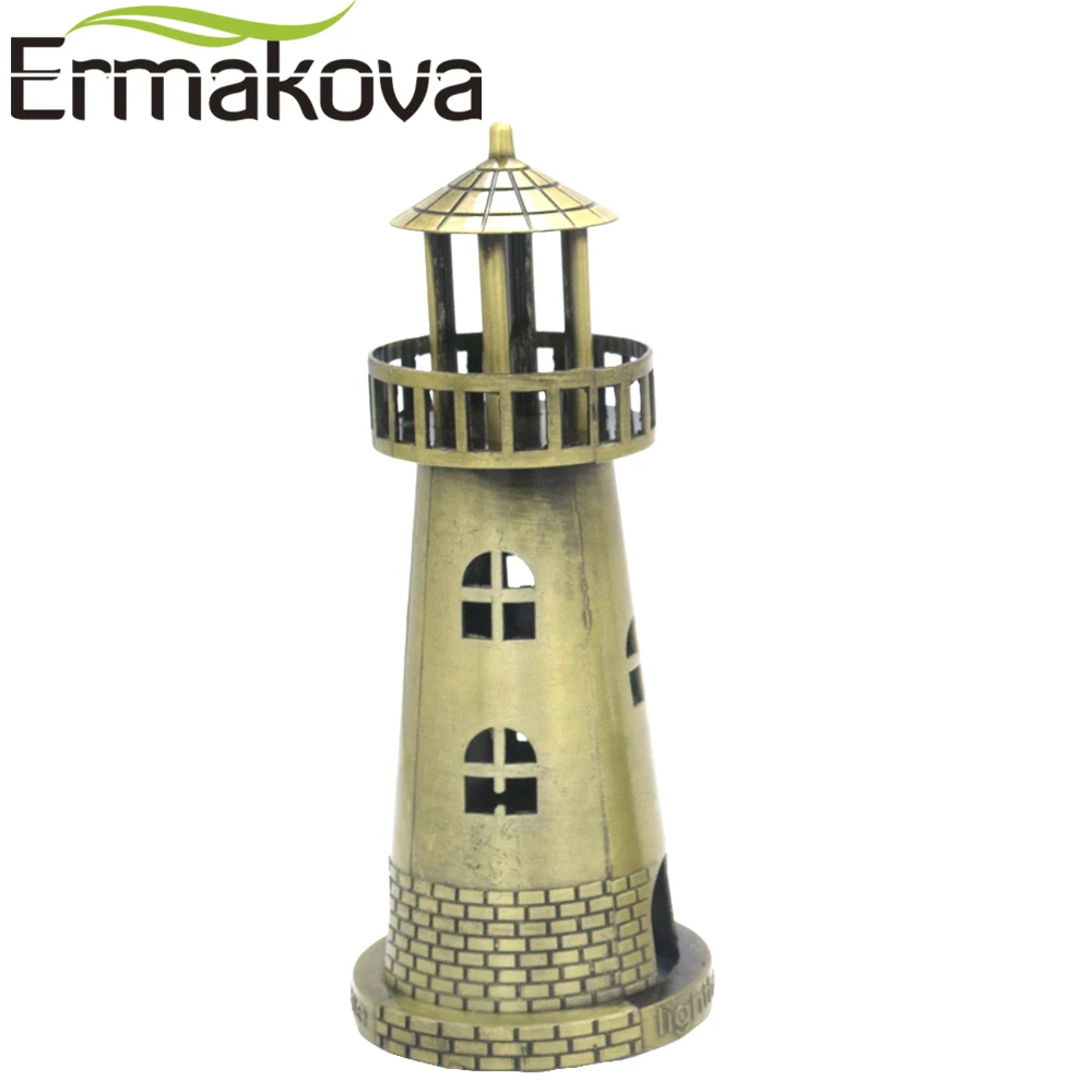 ERMAKOVA металлическая фигурка маяков маяк статуя модель Фаро башня известная