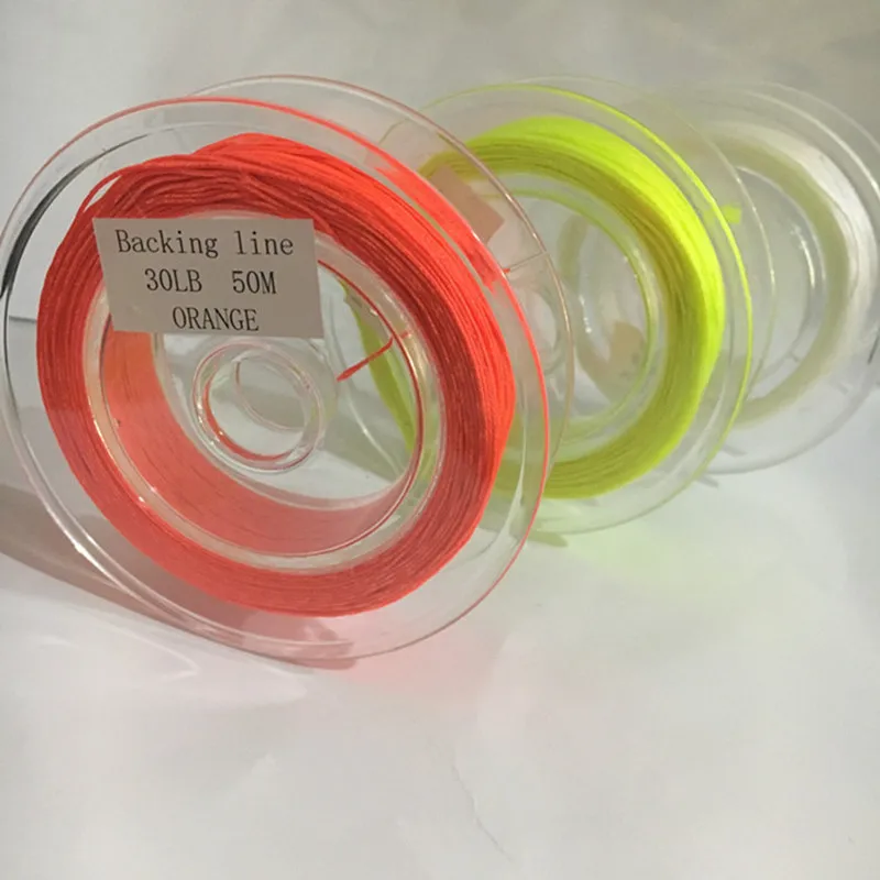 Fly рыболовная леска Polyste Braid 30 фунтов 50 м белый желтый оранжевый|backing line|braided braidbacking