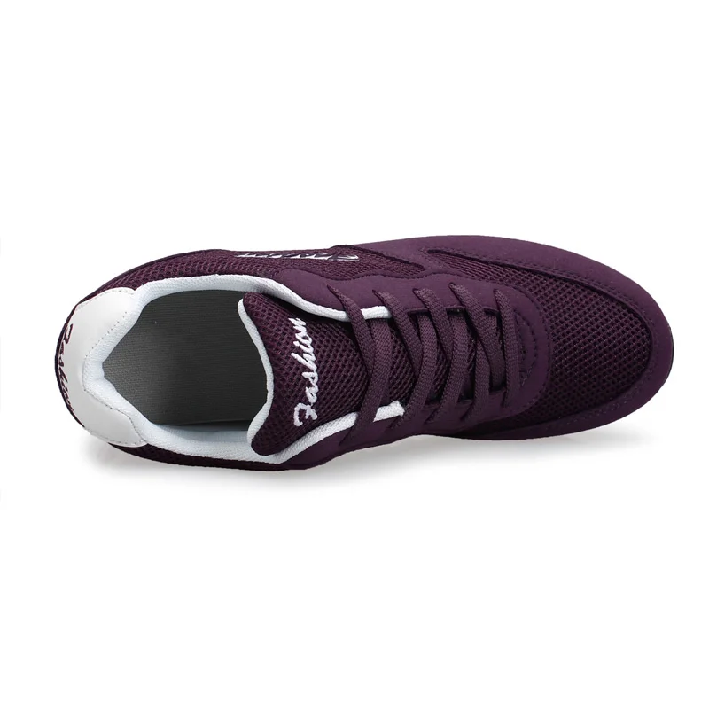 Волк который 2018 скрытый каблук красовки Платформа клинья Кроссовки Женская