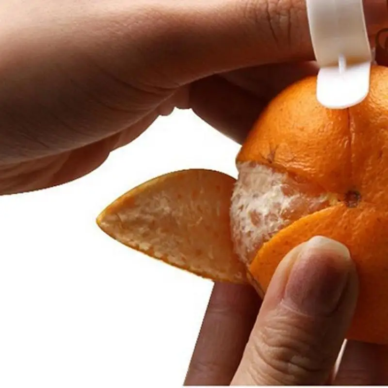 Urijk 1pc Plastic Fruit Orange Peeling Tool with Ring Open Peeler Finger Type Cleverly Kitchen Gadgets Random Color | Дом и сад