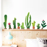 many types of cactus green plants wall stickers living room bedroom background home decoration mural decal wall decor wallpaper