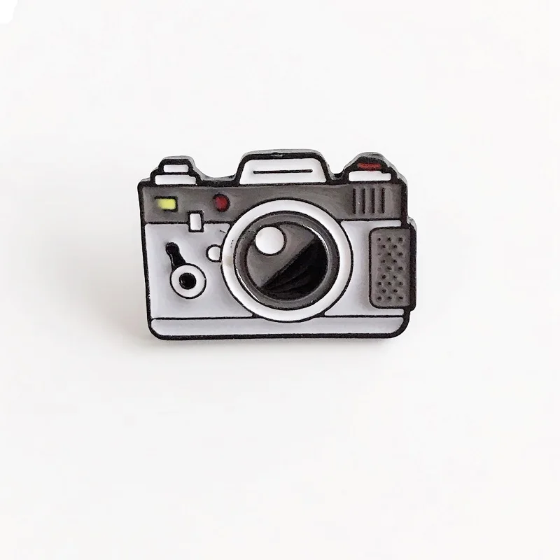 XZ640-grey XEDZ шар кофейная чашка любовь банки Кокс Бутылка брошь серия скейтборд камера значок "зубы" Детская брошка мультфильм ювелирные изделия - Окраска металла: XZ640-grey
