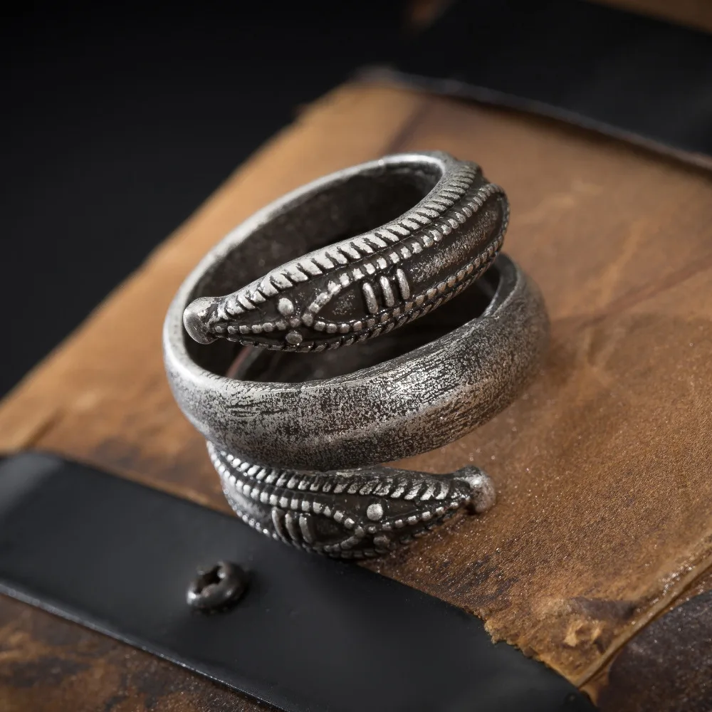 5 шт. славянского мира кольцо змея древний символ Анель кольца-Амулеты Viking Bague Для