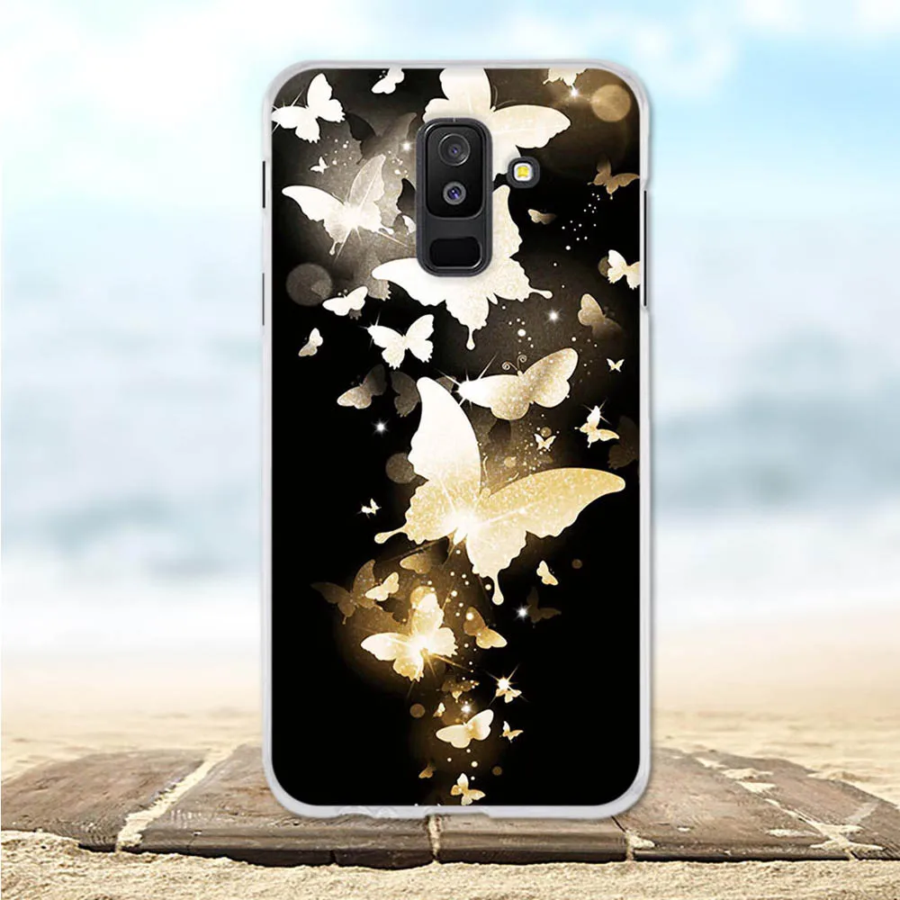 Чехол для Samsung Galaxy A6 Plus 2018 окрашенный защитный силиконовый чехол 3D с милым котом A9