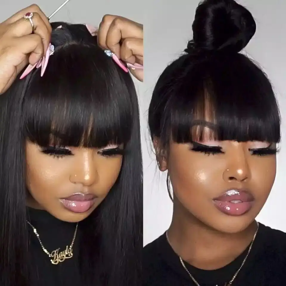Glueless длинные прямые кружевные парики бразильские Remy передние человеческие