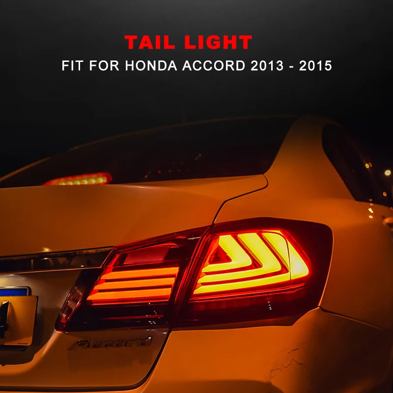 Светодиодный задний фонарь светильник в сборе для Honda Accord 2013 светодиодный задний фонарь с обратным светильник сигнала поворота светильник тормозной светильник