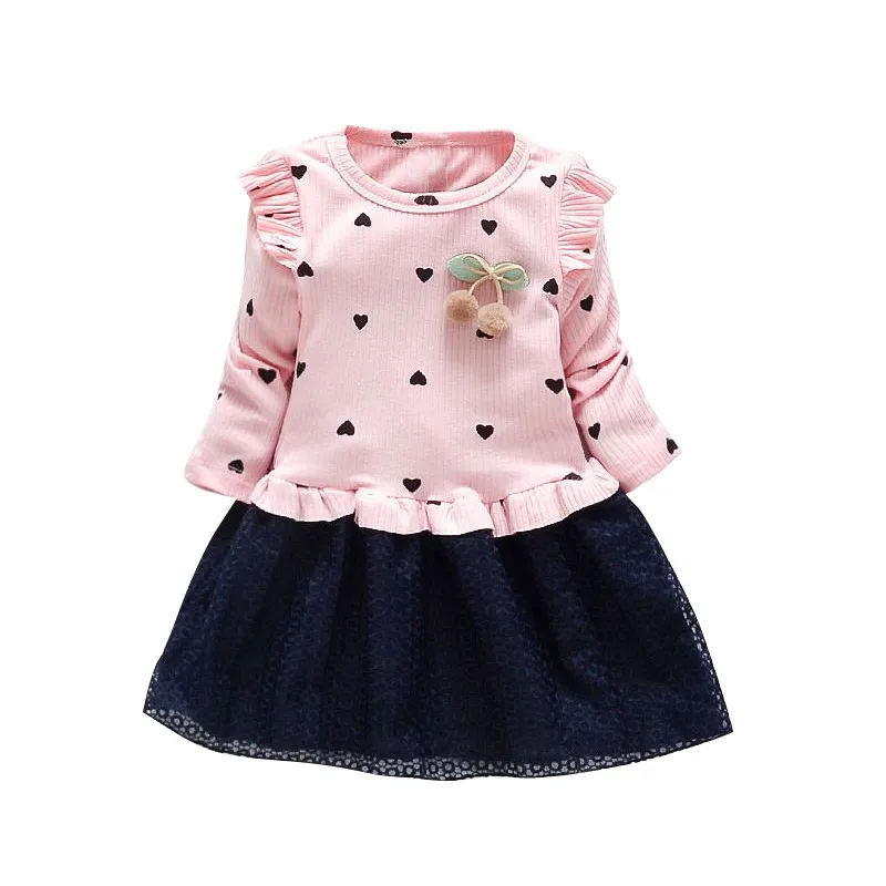 Autumn Spring Baby Girl Clothes Dress Princess baby dresses girl Cotton Kids Toddler Long Sleeve Sundress vestidos | Детская одежда и